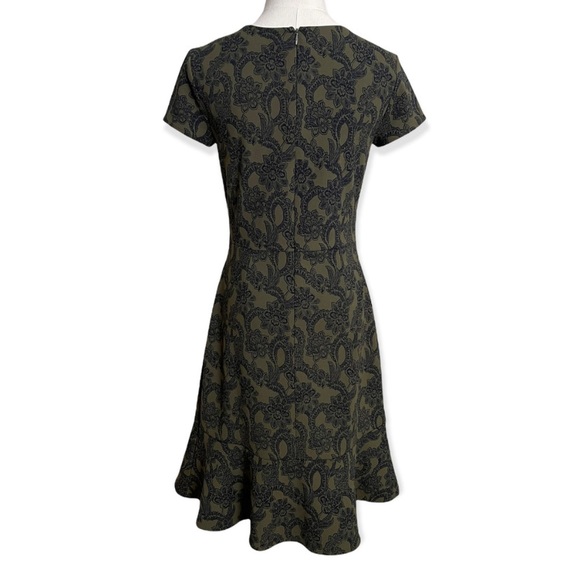 Banana Republic NWT 6P Olive Floral Dress - Picture 8 of 11
